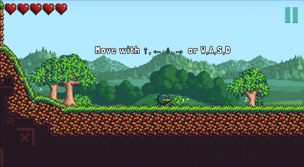 VoucLand Screenshot - Movement tutorial